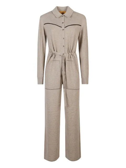 Guest In Residence cashmere yoke-detail jumpsuit