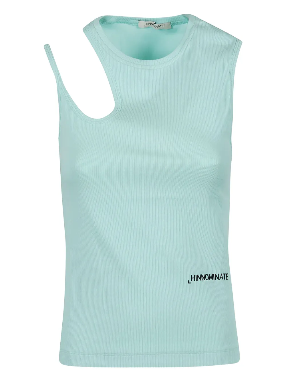 HINNOMINATE cut-out ribbed top | Green | Image 1