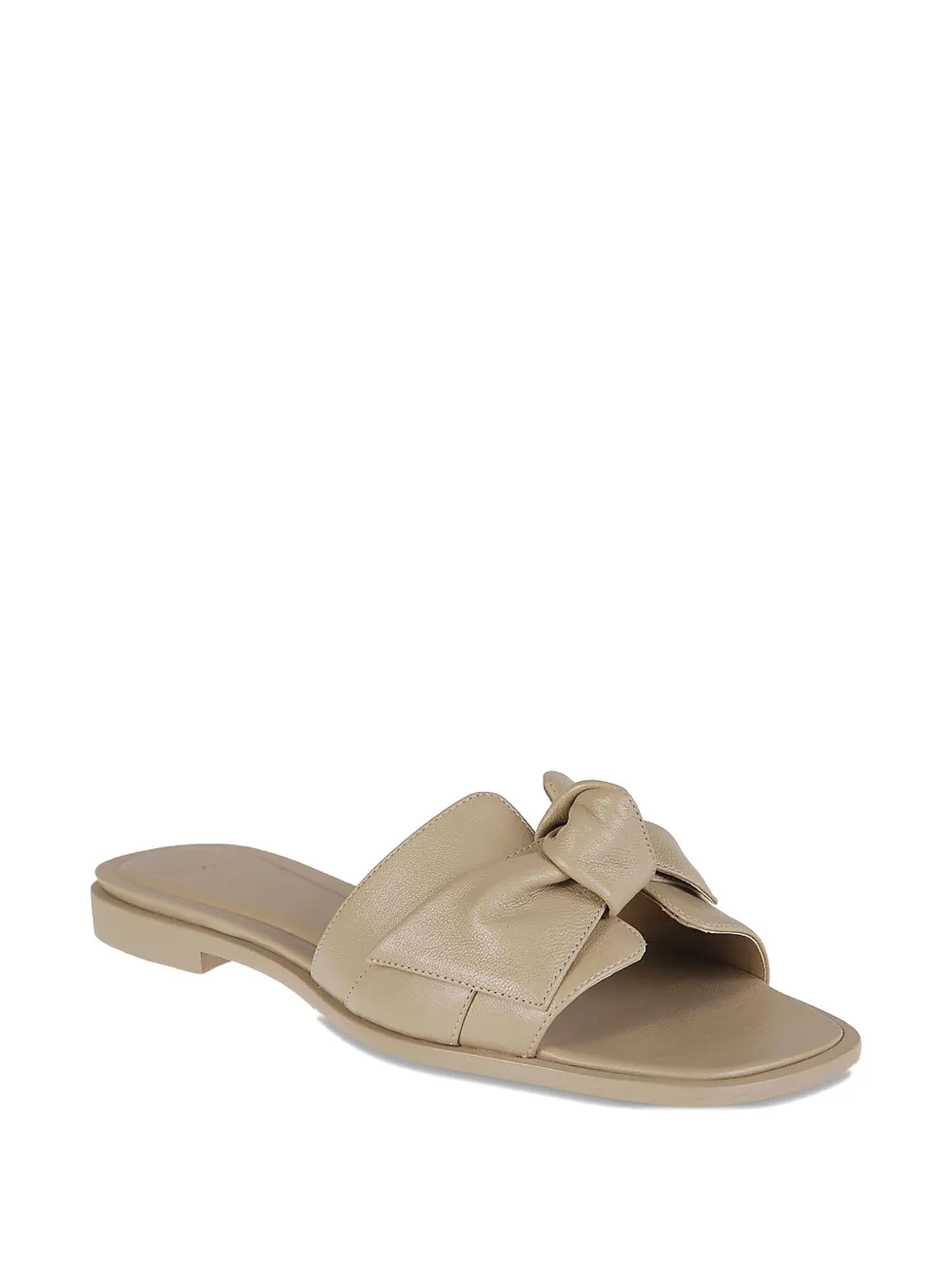 Alexandre Birman Maxi Clarita bow-detail leather sandals Neutrals
