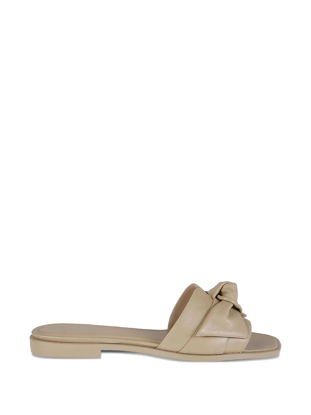 Alexandre Birman Maxi Clarita bow-detail leather sandals Neutrals