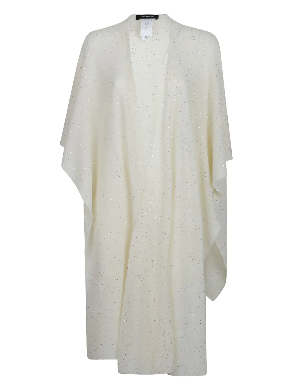 Fabiana Filippi sequin-embellished poncho | Neutrals | Image 1