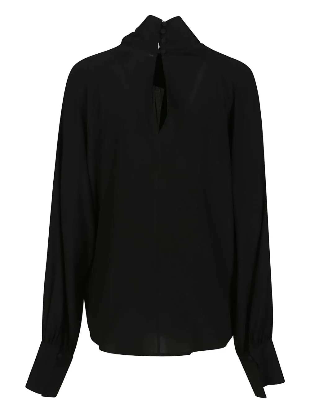 Federica Tosi Blouse met ballonmouwen - Zwart