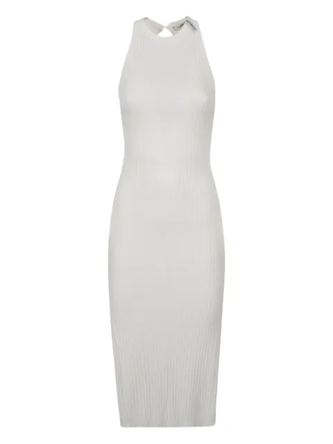 HINNOMINATE vestido de canalé con cuello halter