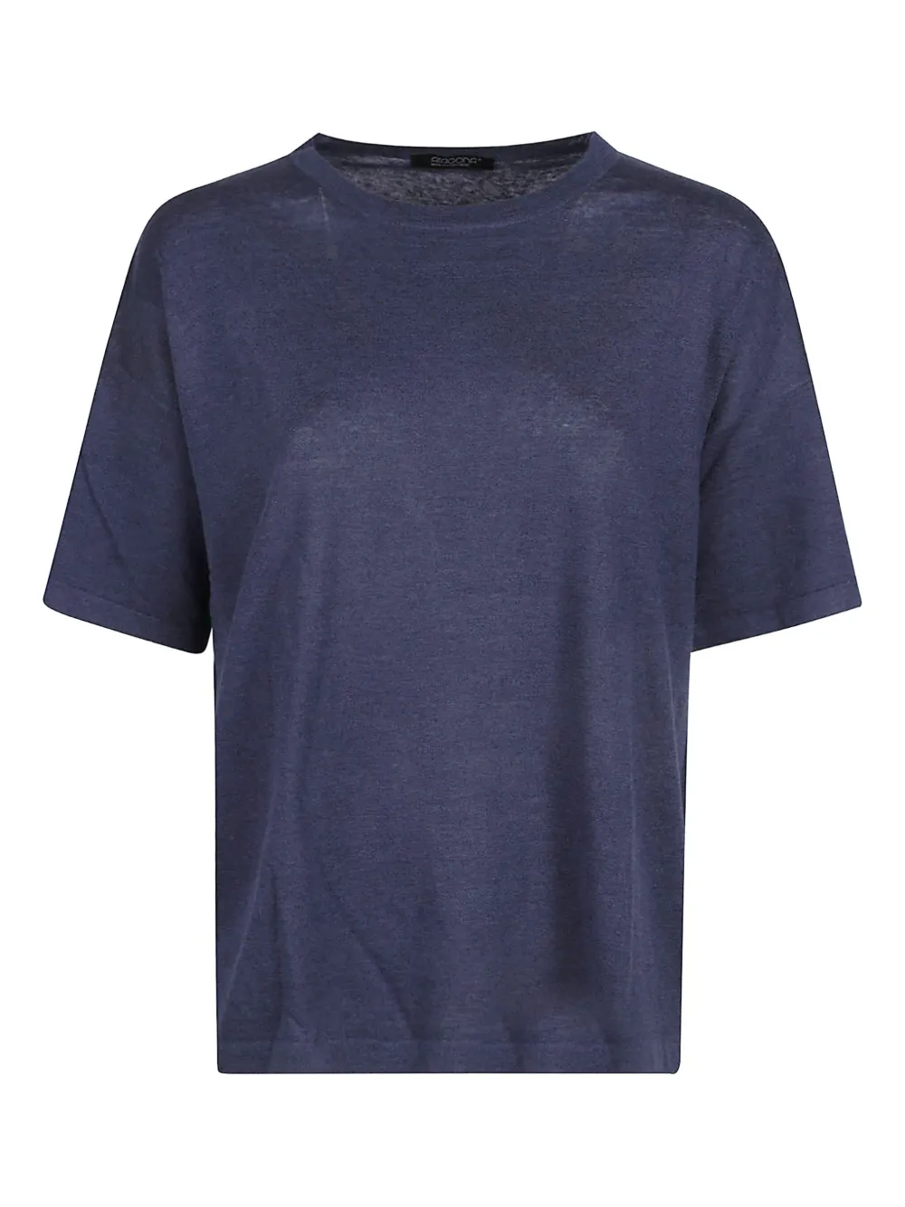 Aragona linen short-sleeve t-shirt | Blue | Image 1