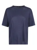 Aragona linen short-sleeve t-shirt - Blue
