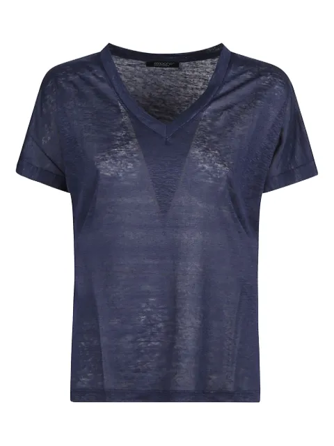Aragona V-neck linen T-shirt