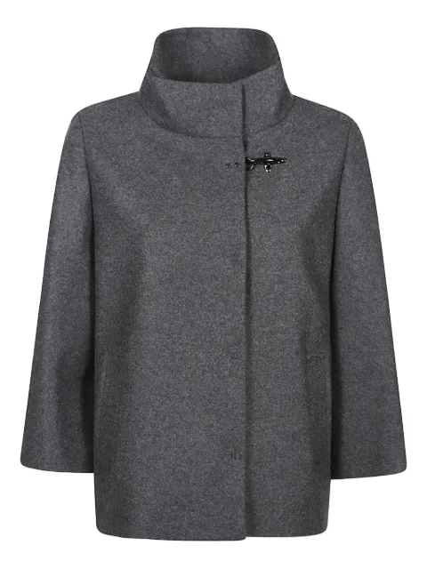 Fay high-neck toggle-fastening jacket