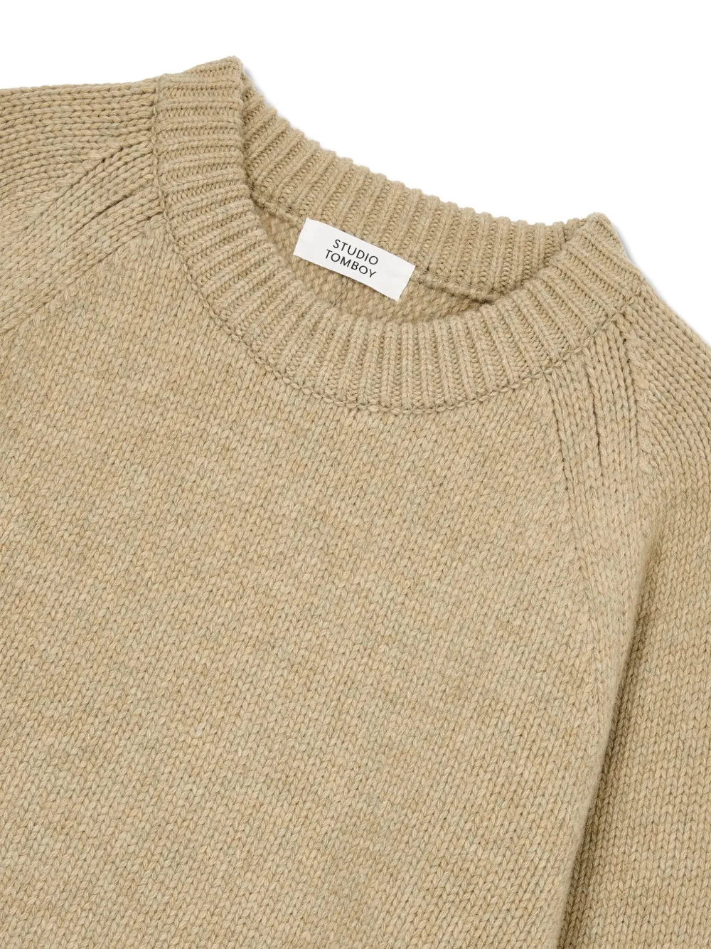Studio Tomboy Raglan-sleeves Sweater In Neutral