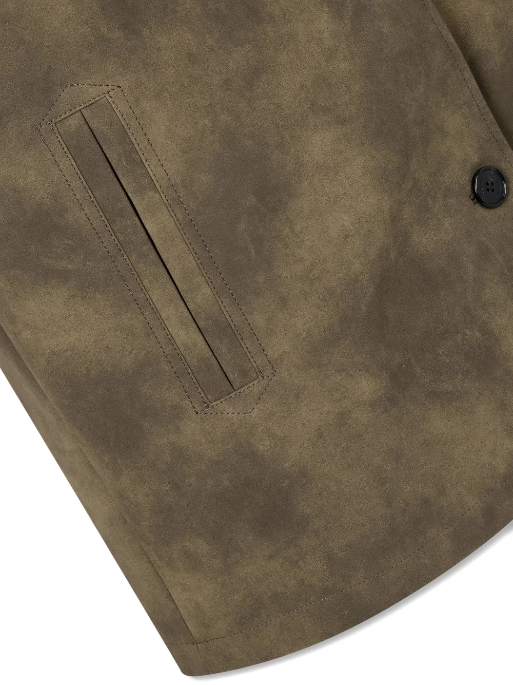Studio Tomboy Faux-suede Jacket In Brown
