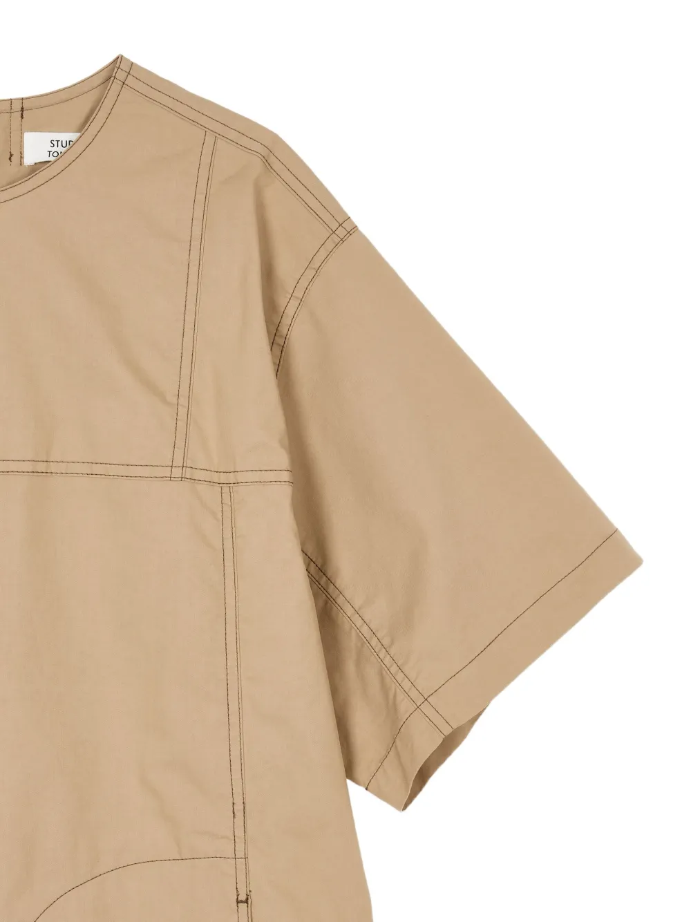 STUDIO TOMBOY Tuniek met contrasterend stiksel Beige