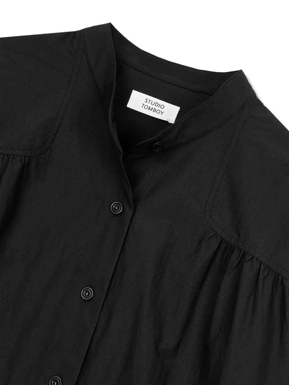 Shirring-Detail Shirt