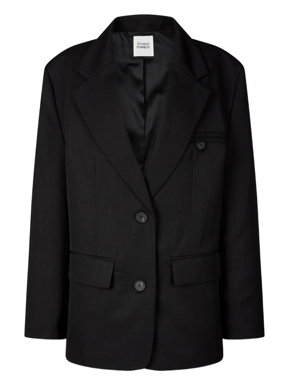 STUDIO TOMBOY single-breasted blazer | Black | Image 1