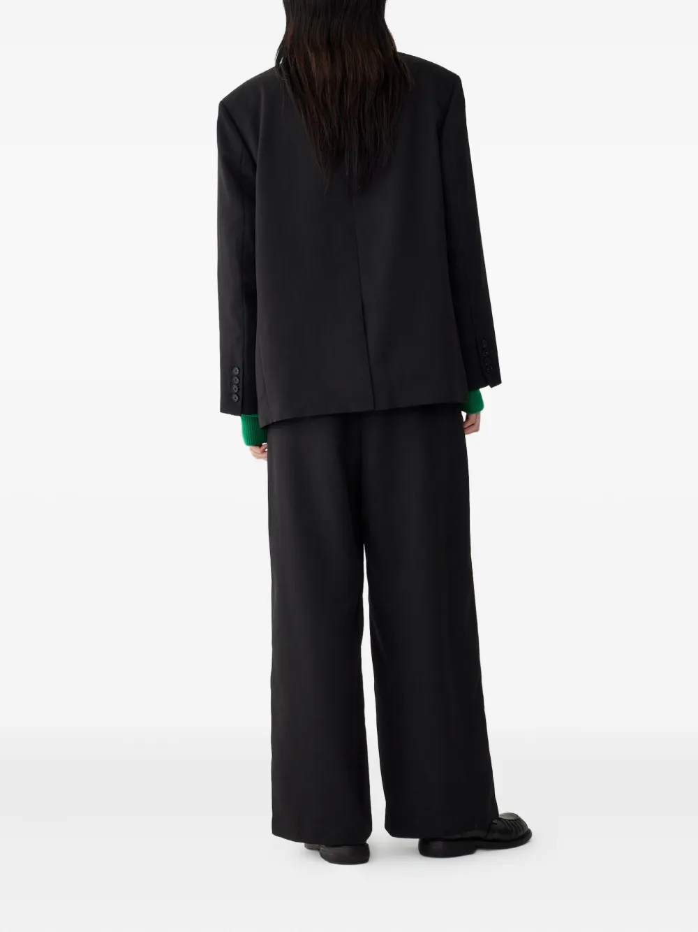 STUDIO TOMBOY Blazer met enkele rij knopen Zwart