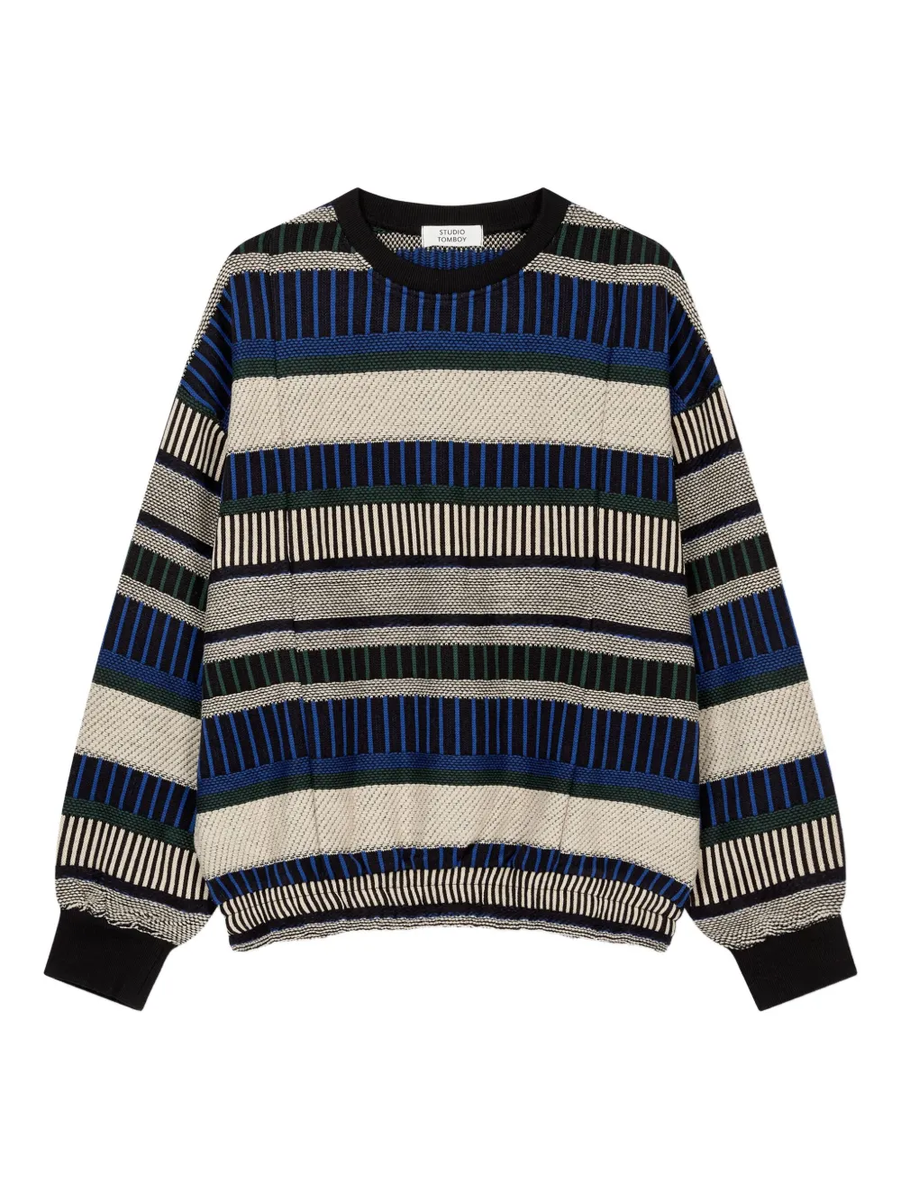 STUDIO TOMBOY striped jumper - Nero