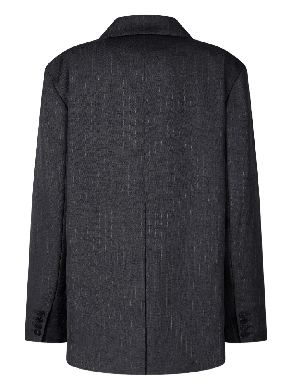 STUDIO TOMBOY Blazer met krijtstreep en enkele rij knopen Grijs