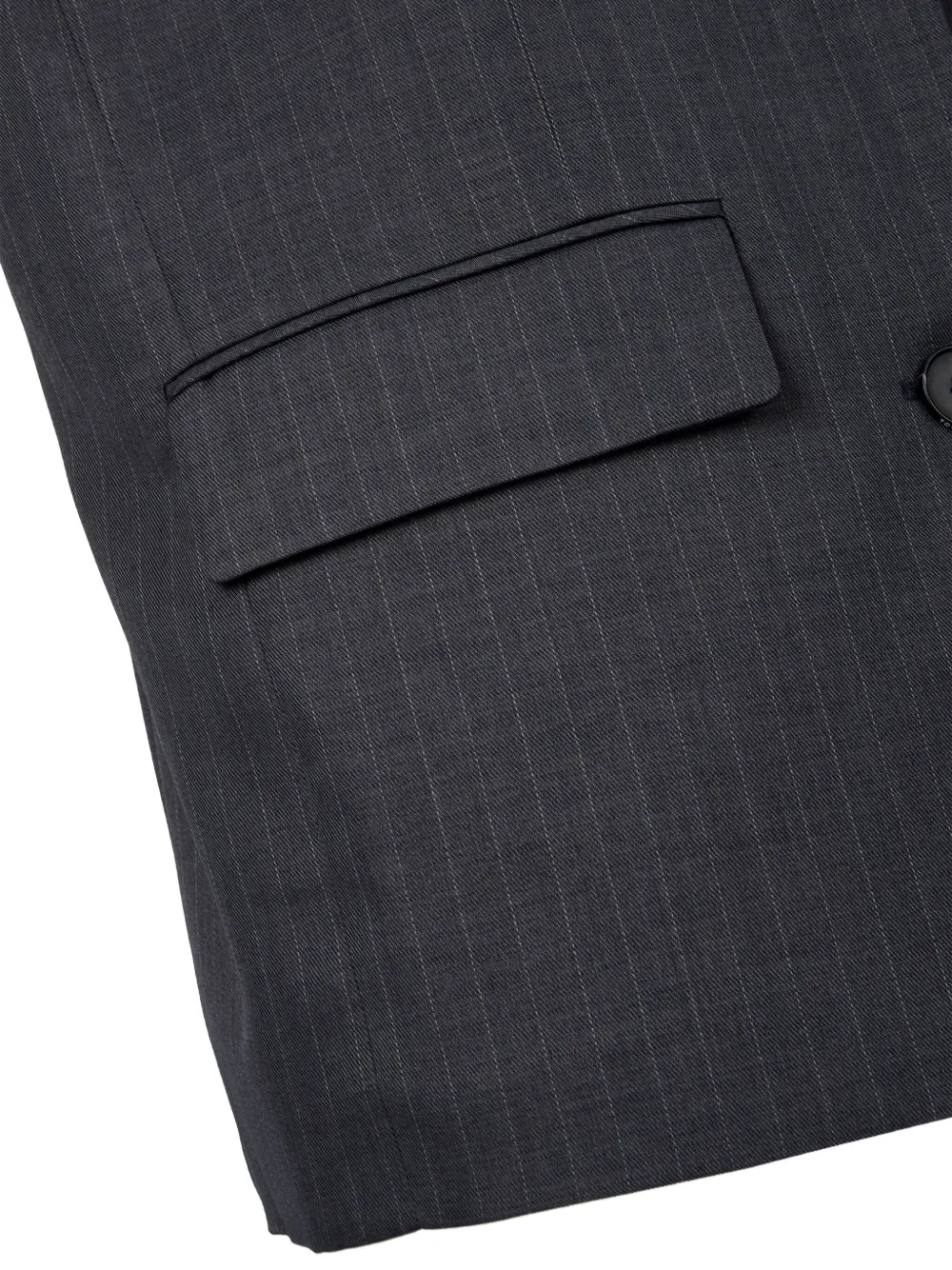 STUDIO TOMBOY Blazer met krijtstreep en enkele rij knopen Grijs