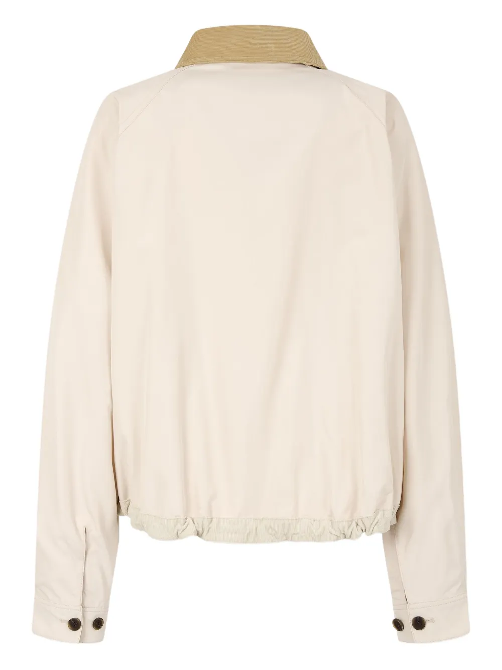 Studio Tomboy Corduroy-collar Bomber Jacket In Neutral