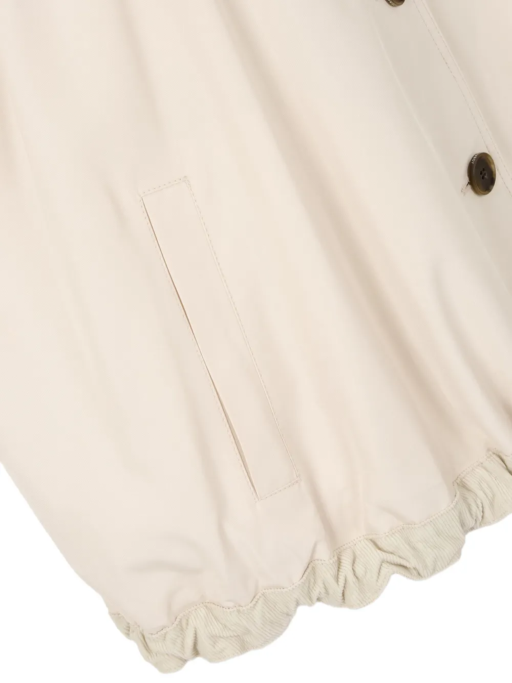 STUDIO TOMBOY Jack met ribfluwelen kraag Beige