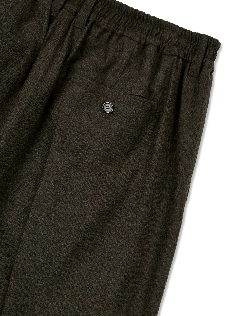 TOMBOY Plooibroek met knoopsluiting Bruin