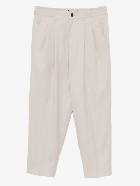 Low Brand pleated straight-leg trousers