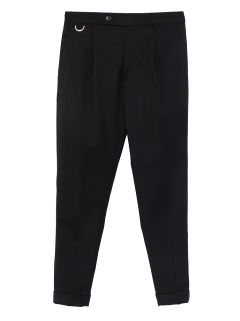 Low Brand D-ring pleated trousers