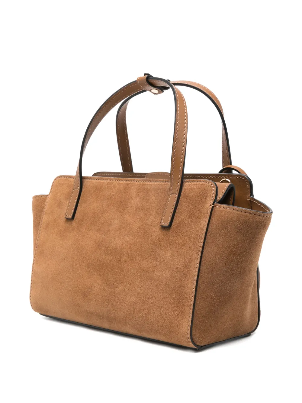 Hidesins Suede Panelled Tote Bag In Brown