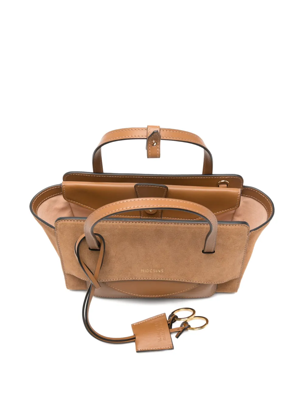 Hidesins Suede Panelled Tote Bag In Brown