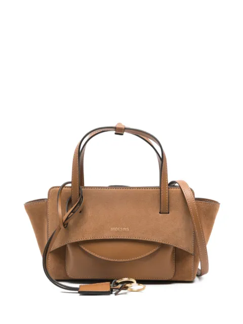 HIDESINS suede panelled tote bag