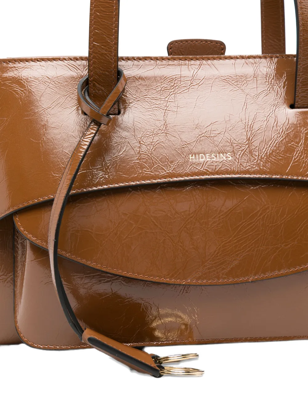 Hidesins Flap-top Tote Bag In Brown