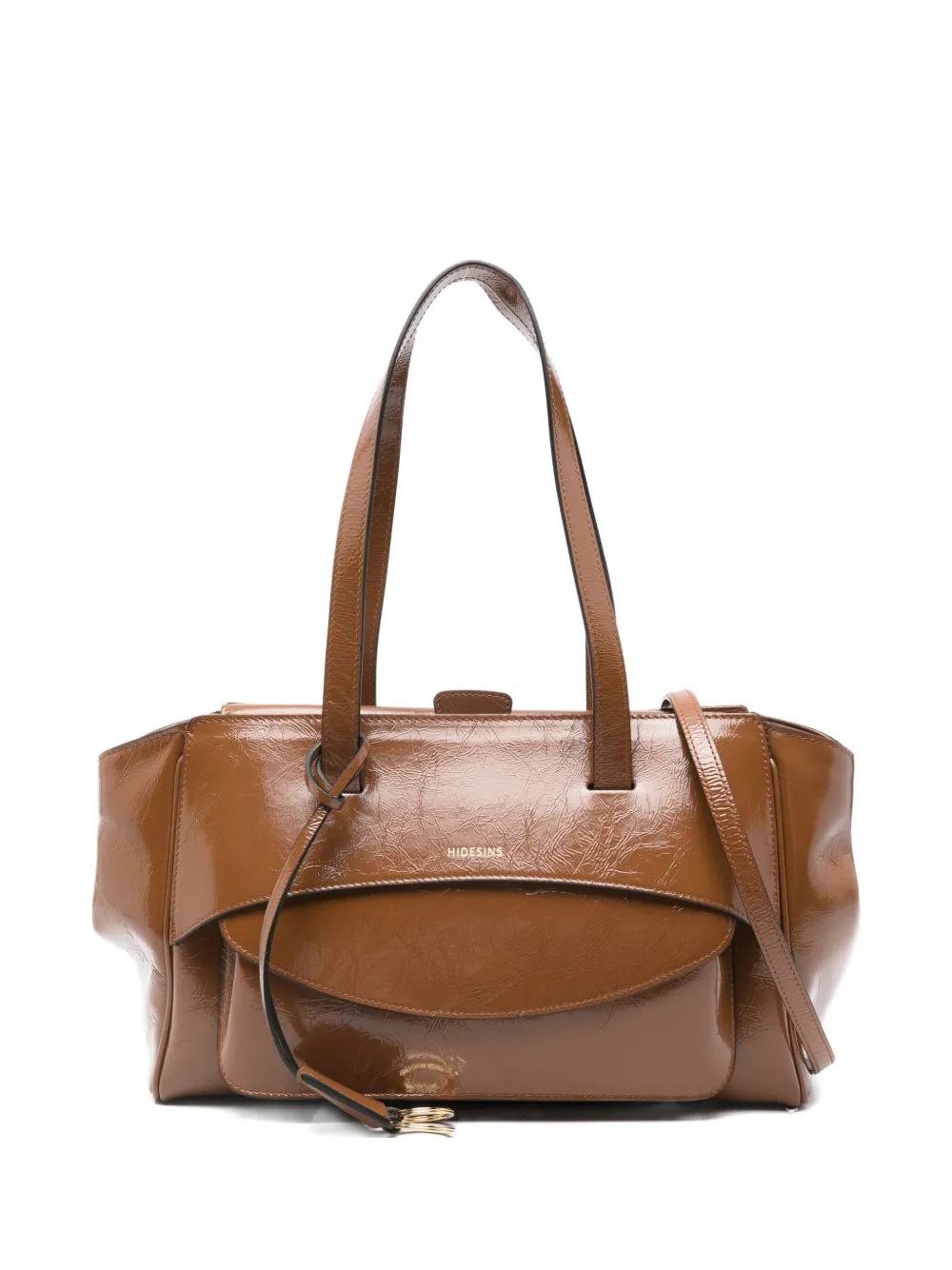 Hidesins Flap-top Tote Bag In Brown