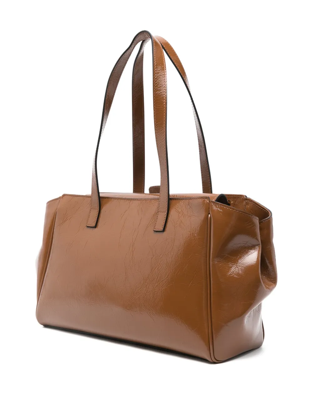 Hidesins Flap-top Tote Bag In Brown