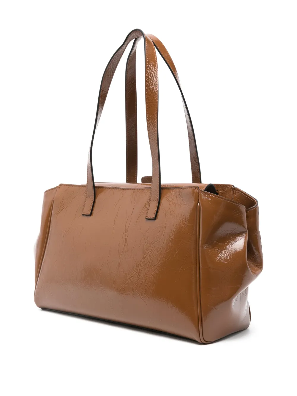  Hidesins Flap-top Tote Bag - Brown 