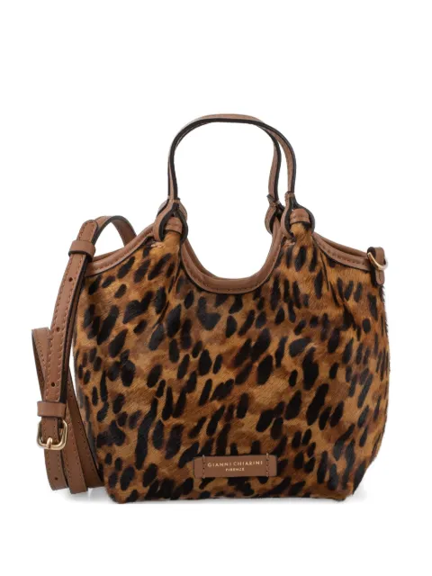 GIANNI CHIARINI Dua leopard-print tote bag