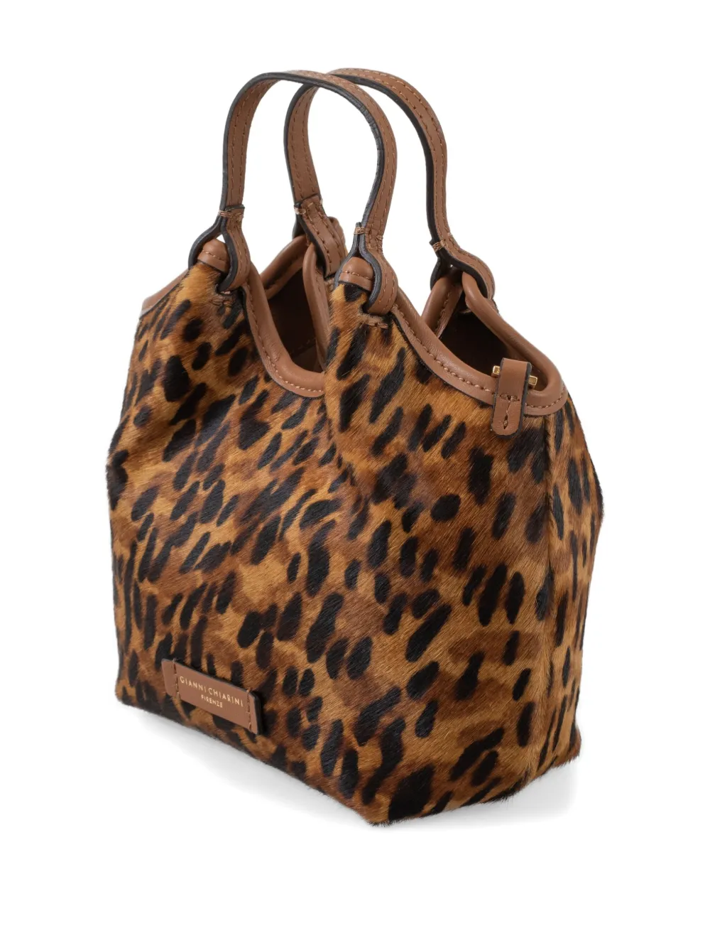 Gianni Chiarini Dua Leopard-print Tote Bag In Animal Print