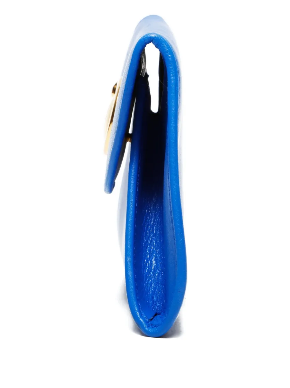 Pre-owned Cartier 2000s Panthère Leather Pouch In Blue