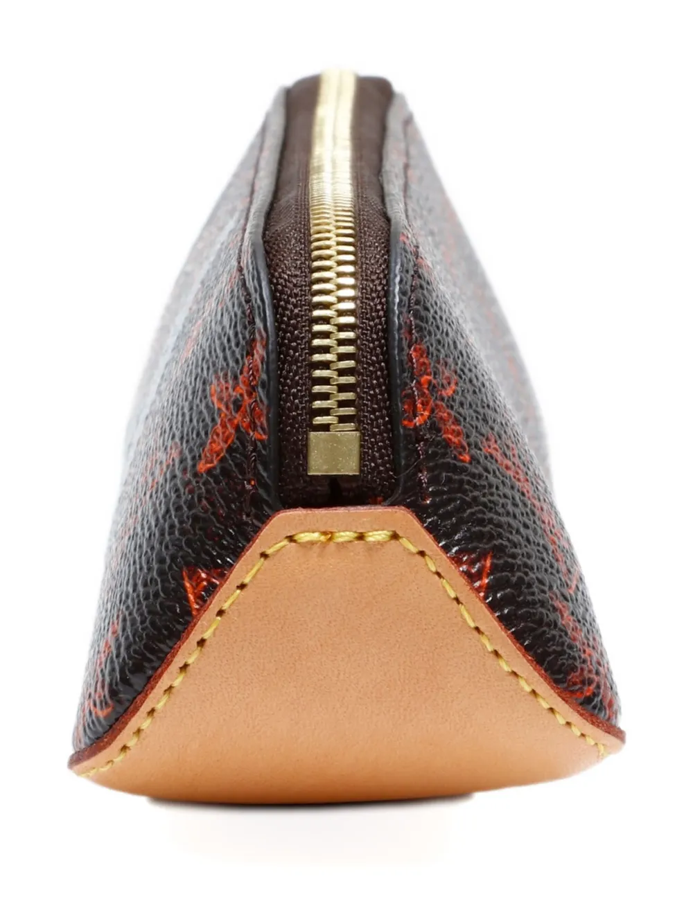 Pre-owned Louis Vuitton 2018 Catogram Elizabeth Pencil Case In Black