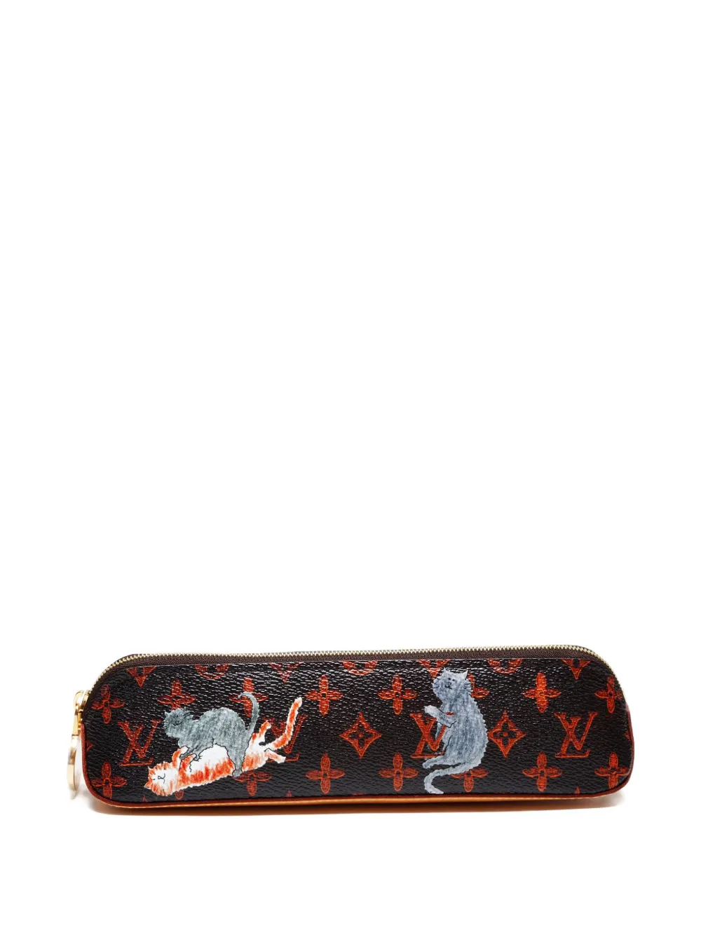 Louis Vuitton Pre-Owned 2018 Catogram Elizabeth pencil case - ブラック Louis Vuitton Pre-Owned 2018 Catogram Elizabeth pencil case - ブラック