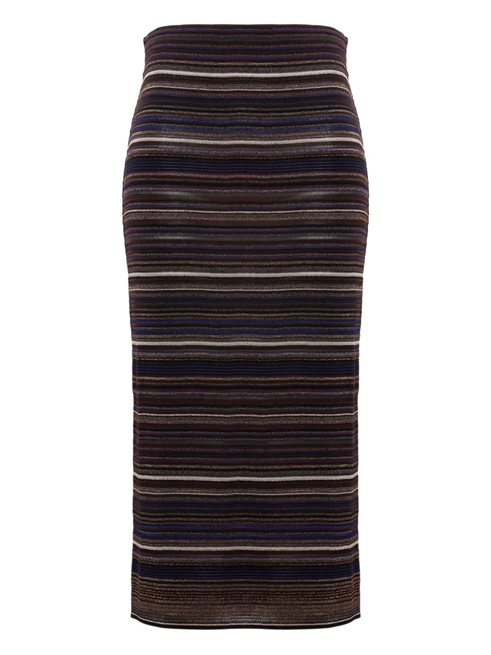 Missoni Striped Midi Skirt In Multi