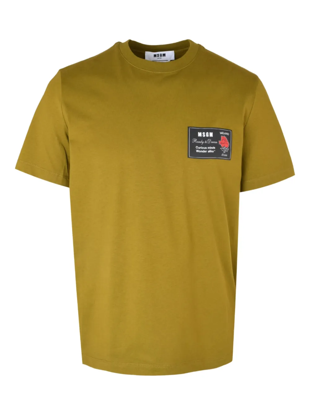 MSGM patch T-shirt | Yellow | Image 1