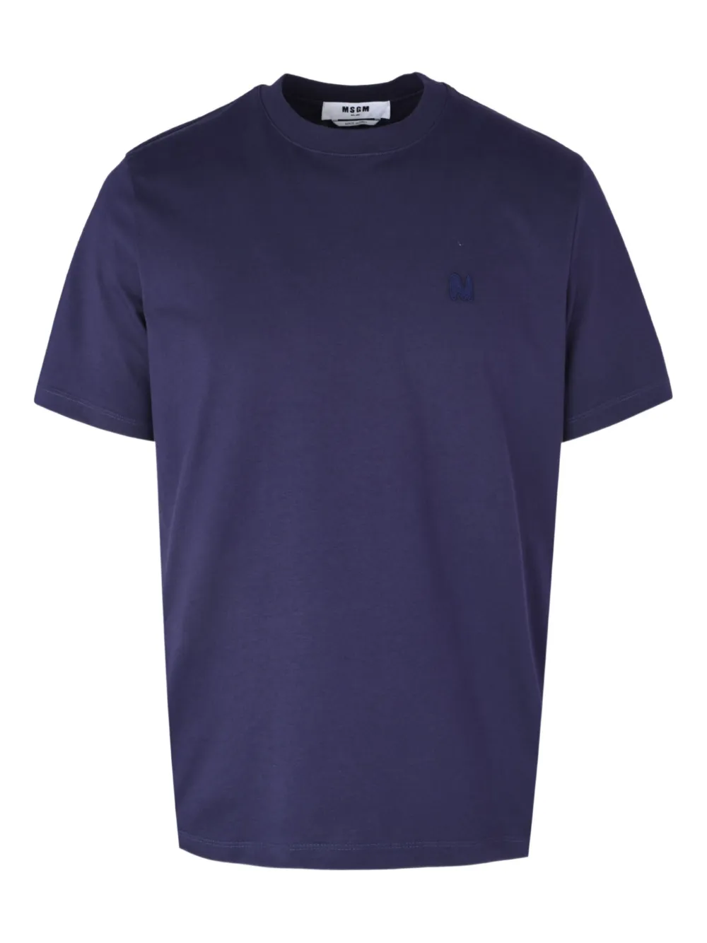 Msgm Logo T-shirt In Blue