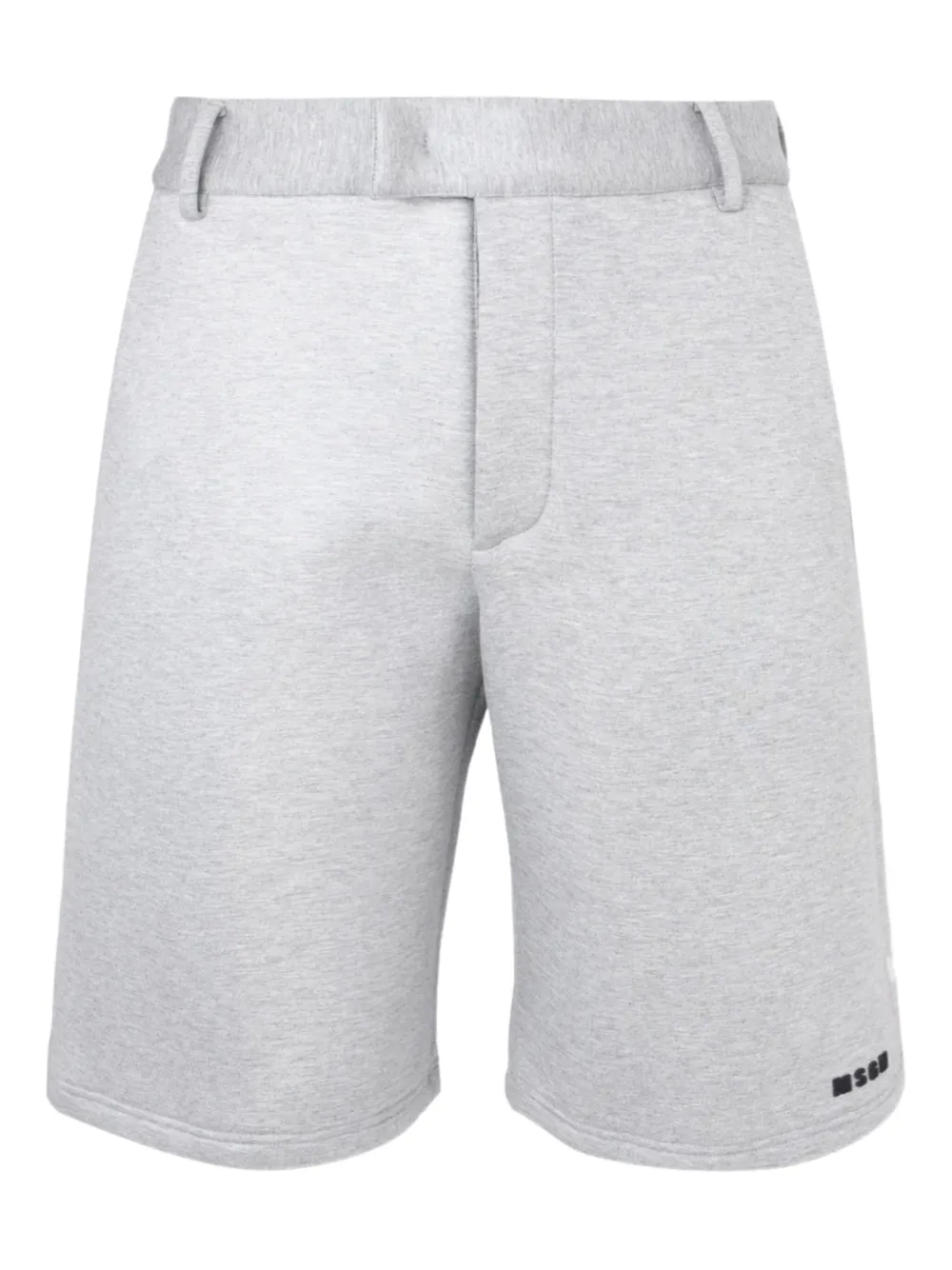 Msgm Belt Loops Shorts In Gray