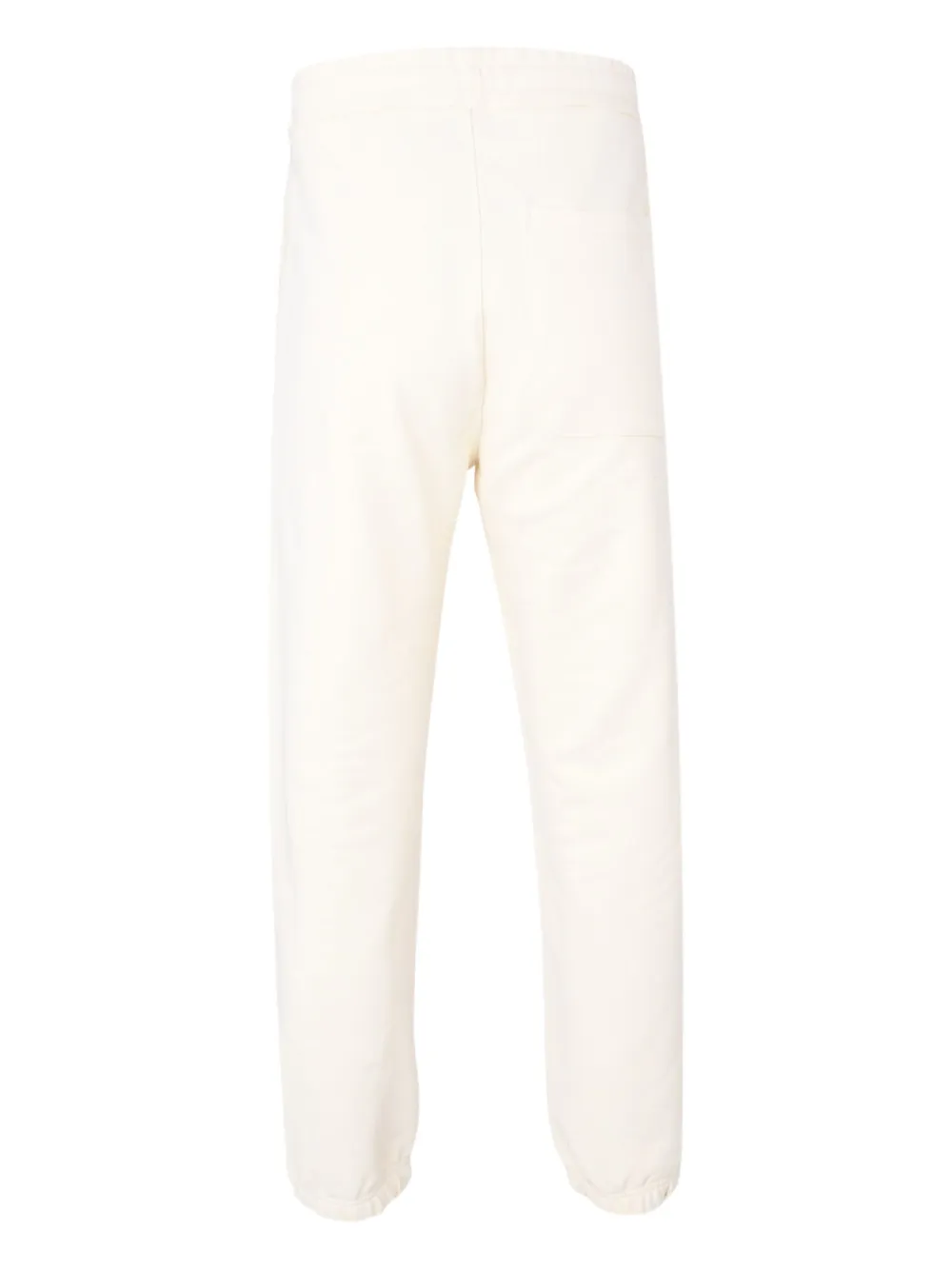 Msgm Embroidered Fleece Track Pants In Neutral