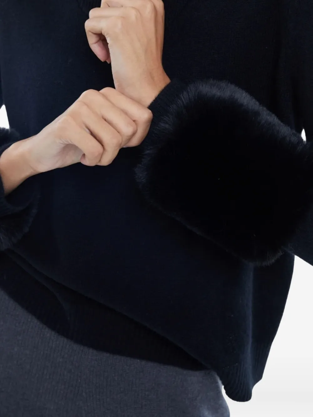 Izaak Azanei Zip-up Sweater In Black