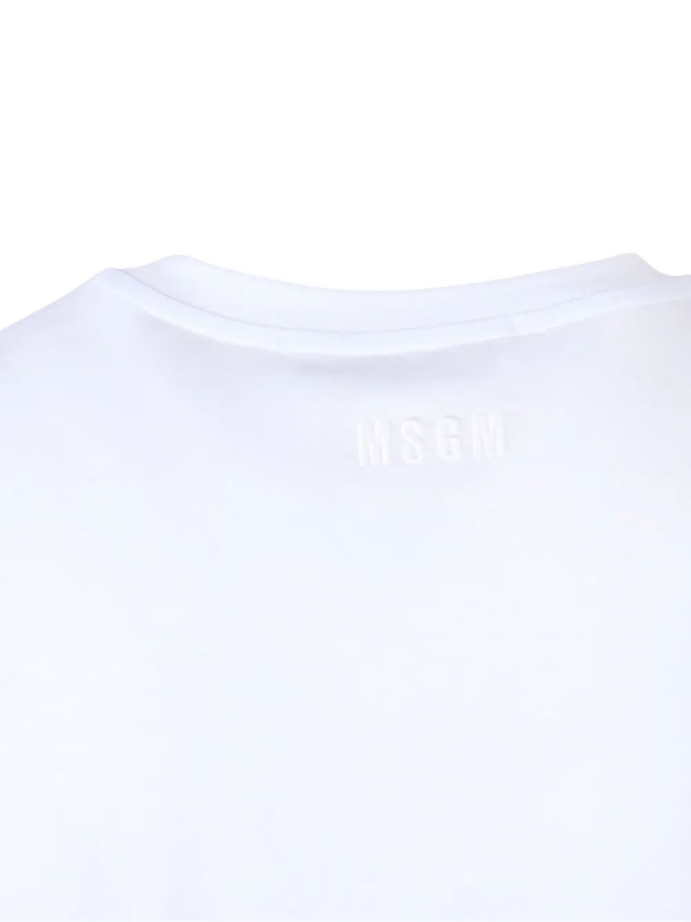 Msgm Logo T-shirt In White