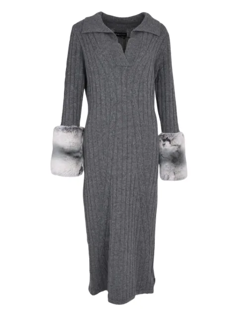 Izaak Azanei vestido midi en tejido de ochos