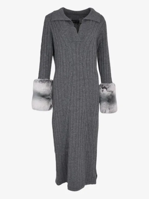 Izaak Azanei cable-knit midi dress