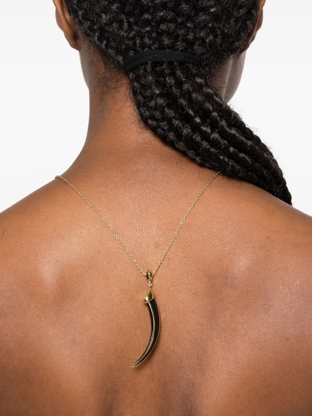 Shaun Leane Sabre Solis-pendant Necklace In Gold