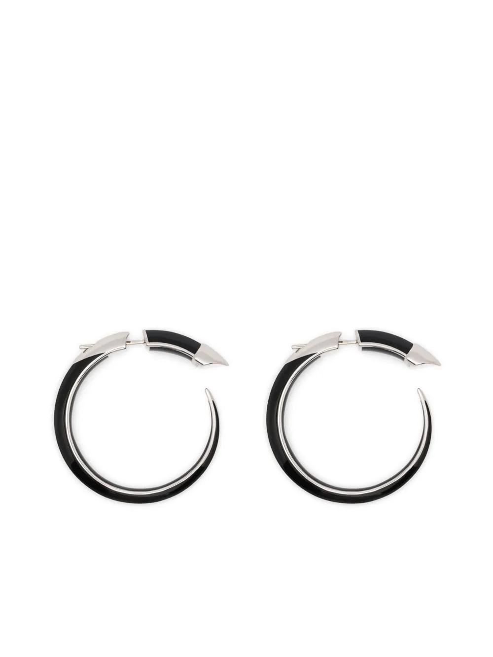 Shaun Leane Sterling Silver Sabre Solis hoop earrings - シルバートーン Shaun Leane Sterling Silver Sabre Solis hoop earrings - シルバートーン
