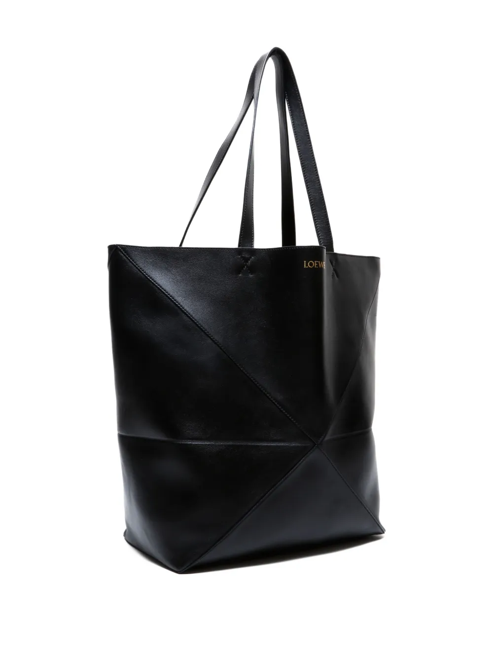 Pre-owned Loewe 2024-2025 Puzzle Fold Tote Bag In Black