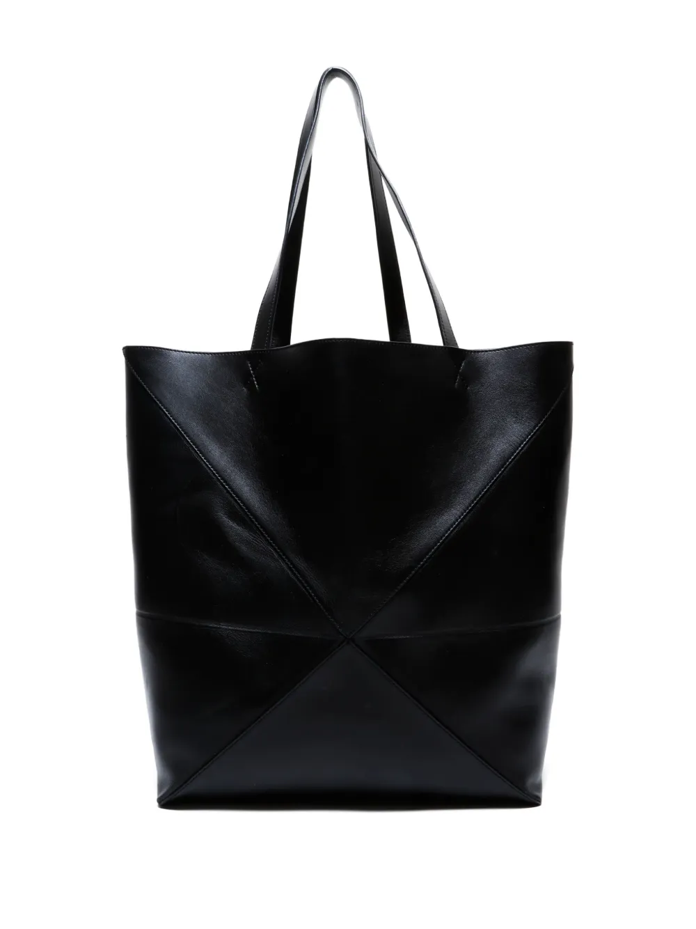 Pre-owned Loewe 2024-2025 Puzzle Fold Tote Bag In Black